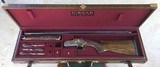 Croc Leather custom lined Gun Case for 32" O&U Shotgun - 3 of 6