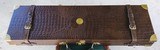 Croc Leather custom lined Gun Case for 32" O&U Shotgun - 2 of 6