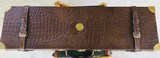 Croc Leather custom lined Gun Case for 32" O&U Shotgun - 1 of 6