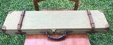 Brady of England canvas & leather toe-under SxS shotgun case 28" - 1 of 9