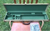 Brady of England canvas & leather toe-under SxS shotgun case 28" - 6 of 9