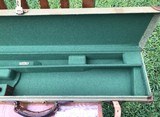 Brady of England canvas & leather toe-under SxS shotgun case 28" - 8 of 9