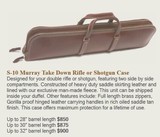 Murray Custom Leather Take Down Shotgun or Rifle Case 30" - 7 of 7