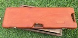 Negrini pigskin leather gun case for O&U Shotgun, up to 32", Beretta Jubilee - 1 of 5
