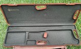 Negrini pigskin leather gun case for O&U Shotgun, up to 32", Beretta Jubilee - 5 of 5