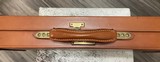 English Oak & Leather gun case Holland & Holland label with Accessories - Incredible - 2 of 11