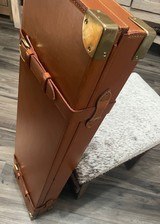 English Oak & Leather gun case Holland & Holland label with Accessories - Incredible - 4 of 11