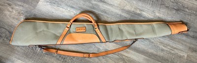 Orvis canvas & leather full-length gun case 50