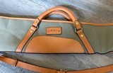 Orvis canvas & leather full-length gun case 50