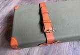 Nizzoli canvas & leather gun case 32