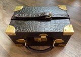 Leather Cartridge Case Custom made Crocodile Leather - 1 of 8