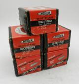 Lot of 5 New Boxes of Nosler .30 Caliber 150 grain Assorted Style: Flat Point, Hollow Point, Spitzer/Boat Tail : 500 Pieces Total - 1 of 1