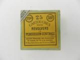 Collectible Ammo: Box of Antique French Revolver .380 Rimfire Cartridges - 2 of 11