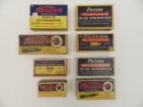Collectible Ammo: Lot of 8 Empty Winchester-Western & Peters Pistol/Rifle Boxes. - 1 of 14