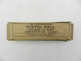 Collectible Ammo: Lot of 2 Boxes of Winchester/Western .45 caliber Pistol Ball Cartridges - 8 of 15