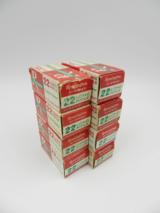 Collectible Ammo: Lot of 8 Boxes of Remington Hi-Speed Golden Bullet .22 Long Rifle Cartridges - 1 of 6
