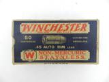 Collectible Ammo: Box of Winchester .45 Auto Rim Cartridges - 1 of 9