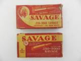 Collectible Ammo: Lot of 2 Boxes of Savage .250-3000 Savage 100 gr Cartridges - 9 of 10