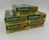 Lot of 5 Boxes of Remington 416 Remington Magnum Cartridges: 100 Pieces - 1 of 3