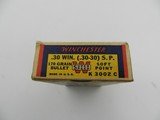 Collectible Ammo: Winchester Super Speed .30 Win (.30-30) 170 grain Soft Point Catalog No. K3002C - 5 of 11