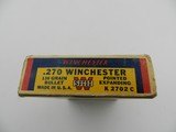 Collectible Ammo: Winchester Super Speed .270 Win 130 grain Pointed Expanding, Catalog No. K2702C - 5 of 13