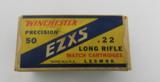Collectible Ammo: Winchester EZXS Precision .22 Long Rifle Lesmok Match Cartridges, Catalog No. K2238R. - 2 of 12