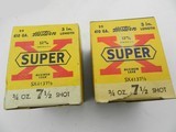 Collectible Ammo: Seven full boxes of Western Super-X .410 shells. 3 Inch, 3/4-Ounce No. 7-1/2 Shot, Western Catalog No. SX437 1/2 (#6327) - 5 of 12