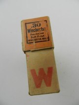 ?Collectible Ammo: .30 Winchester Model 1894 Soft Point 2-Piece Box, 1915 Orange Label (#6504) - 13 of 16