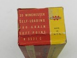 Collectible Ammo: Winchester .351 Winchester Self-Loading, 180 grain Soft Point, WSL, Catalog No. K3521C (6514) - 10 of 12