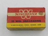 Collectible Ammo: Winchester .351 Winchester Self-Loading, 180 grain Soft Point, WSL, Catalog No. K3521C (6514) - 1 of 12