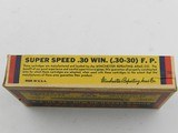 Collectible Ammo: Winchester Super Speed .30 Win (.30-30) 170 Gr Full Patch, 1935 Style Box, Catalog No. K3001C (6515) - 14 of 15