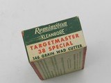 Collectible Ammo: Remington Targetmaster .38 Special 146 grain Wad Cutter, Catalog No. 6138, S&W, Colt Match Revolvers (#6581) - 8 of 10