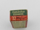 Collectible Ammo: Remington Kleanbore .32 Short Colt, 80 grain Lead Bullet, Catalog No. 1632 (#6589) - 7 of 10