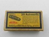 Collectible Ammo: Vintage Western Bullseye Box and Winchester 1932 Box, Rem UMC .25 Auto (#6591) - 14 of 18