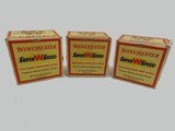 Collectible Ammo: Three Vintage Boxes of Winchester Super Speed 12 Gauge 6 Shot 1-1/4 oz R466 (#6604) - 1 of 9