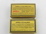 Collectible Ammo: Eight Boxes of Western .22 Long, LR, Clay Target Shot, Super-X, Xpert, Super-Match, Bullseye Box (#6609) - 6 of 20