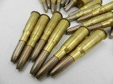 Collectible Ammo: 30 Rounds of Kynoch 8 mm Lebel 8 x 50R Flat Point Bullet with Clip Lebel - Berthier - Gras (#6684) - 2 of 7