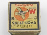 Collectible Ammo: One full vintage box of 20 gauge Winchester Ranger Skeet Load shotshells. Item 6476 - 12 of 12