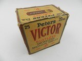 Collectible Ammo: 8 Boxes of Peters Shotshells 12, 20 Gauge Victor Target, Victor Fiels, Peters Target, Peters High Velocity (6807) - 2 of 19