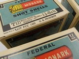 Collectible Ammo: Four U.S. Property Marked Boxes of Federal Monark, 12 Gauge, T121, Mallard Box, Excellent 6814 - 4 of 12