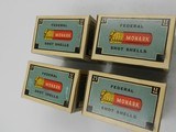 Collectible Ammo: Four U.S. Property Marked Boxes of Federal Monark, 12 Gauge, T121, Mallard Box, Excellent 6814 - 9 of 12