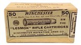 Collectible Ammo: Sealed Box Winchester Repeating Arms Co. Model 90 "Lesmok" .22 Winchester Rimfire Cartridges - 2 of 7