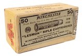 Collectible Ammo: Sealed Box Winchester Repeating Arms Co. Model 90 "Lesmok" .22 Winchester Rimfire Cartridges - 1 of 7