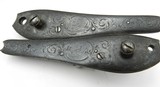 William Ellis of London Victorian Era Percussion Shotgun Parts: Complete Action, Top and Bottom Metal, Triggers, Buttplate, Screws. - 6 of 18