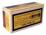 Collectible Ammo: Full Box Western Cartridges 22 Rem. Auto. Rim Fire Lubaloy 45 gr. Coated Bullet Non-Corrosive Priming - Smokeless K1238R - 2 of 5