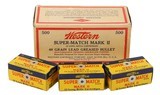 Collectible Ammo: Full Box 500 Rounds Western Super Match Mark II 22 L.R. Cartridges 40 Grain - 1 of 10