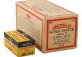 Collectible Ammo: Full Box 500 Rounds Western Super Match Mark II 22 L.R. Cartridges 40 Grain - 6 of 10