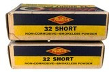 Collectible Ammo Two Full Boxes of 50 Rounds Western Cartridges Lubaloy 32 Short Rimfire 80 Grain 100 Rounds Total - 6 of 10