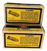 Collectible Ammo Two Full Boxes of 50 Rounds Western Cartridges Lubaloy 32 Short Rimfire 80 Grain 100 Rounds Total - 8 of 10