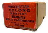 Collectible Ammo: Full Box 50 Rounds of Winchester 32 Long Rimfire Staynless K3221R - 3 of 7